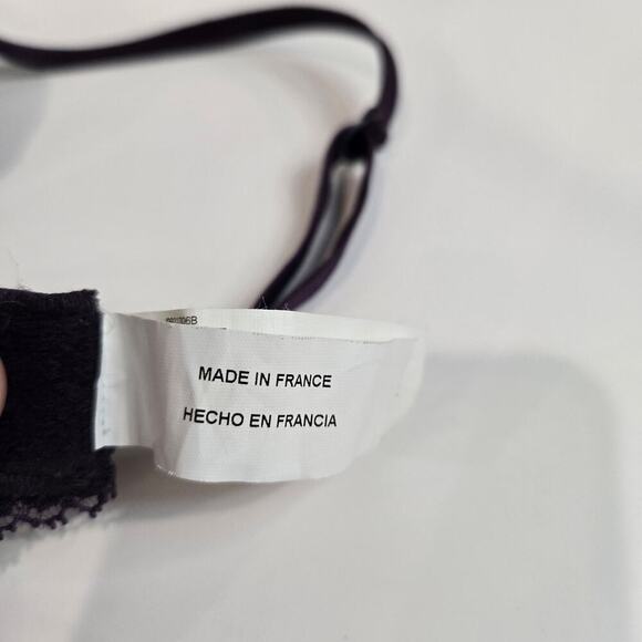 Simone Perele Purple Lace Eden Push-up Bra Size 32C Made in France - Picture 8 of 11